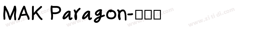 MAK Paragon字体转换